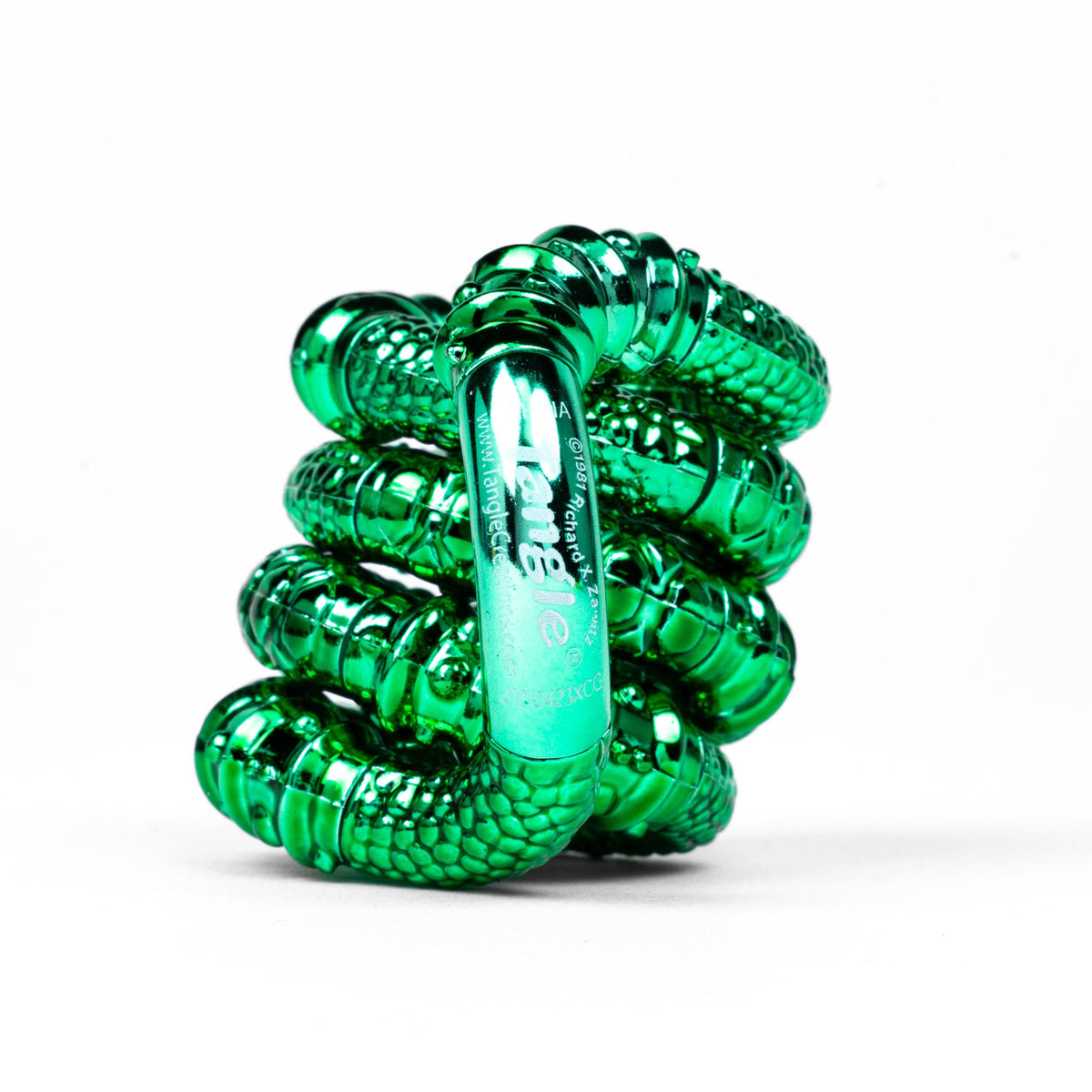 Tangle Jr. Textured Metallic – blank fidget med struktur